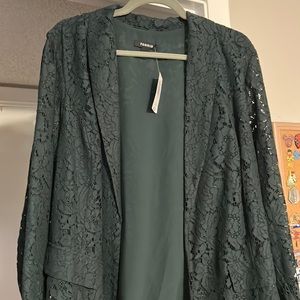 NWT Torrid Teal Lace Blazer
